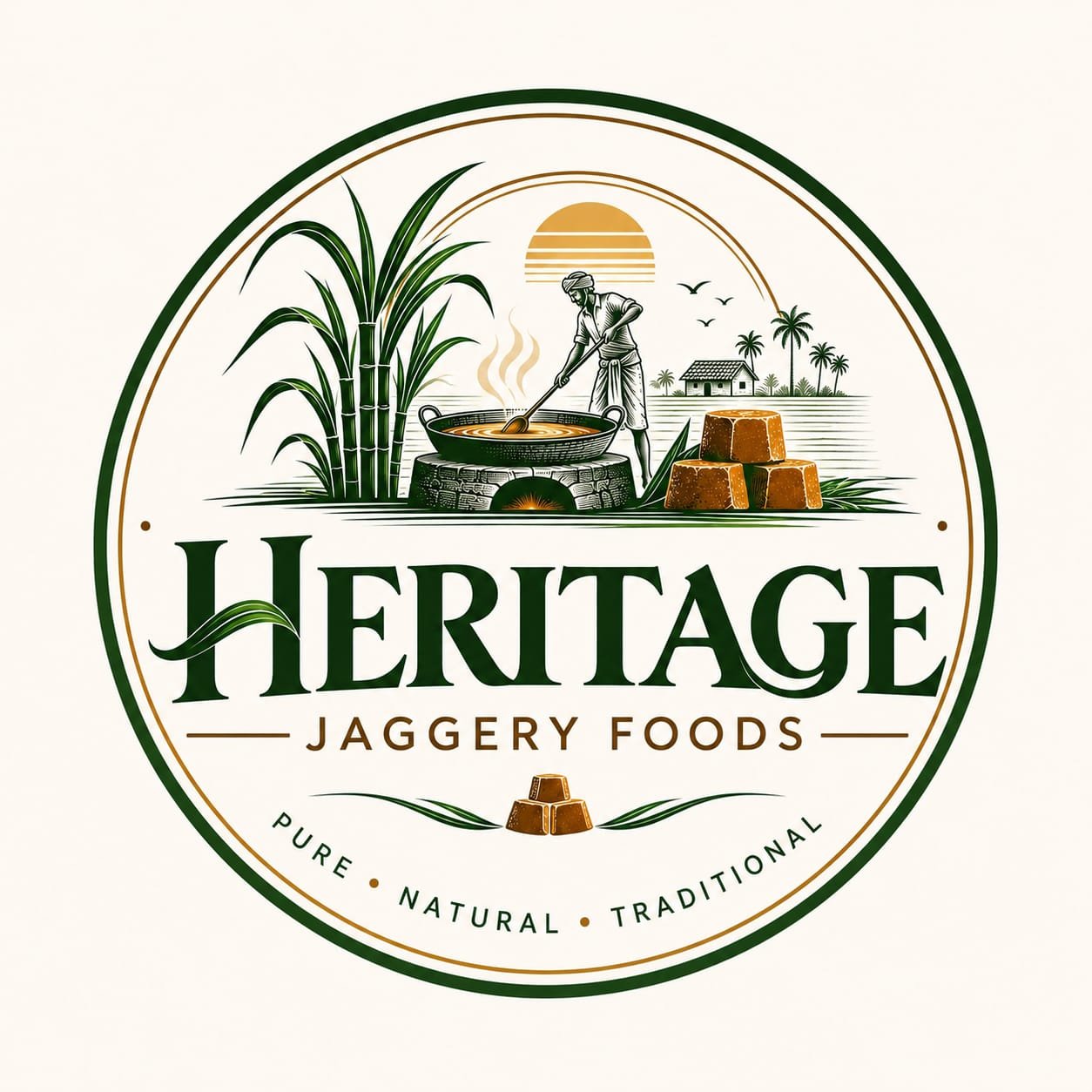 Heritage Jaggery Foods Logo
